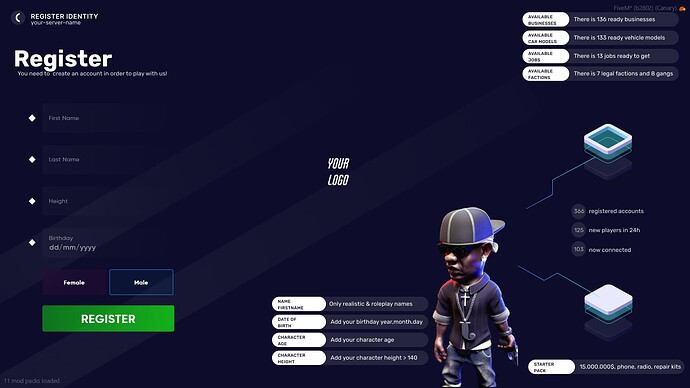 [PAID] Most Advanced Identity System V2 [ESX / QBCore / Standalone]  Thumbnail