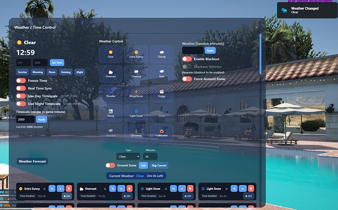 [PAID] Weather Panel | Weather / Time / Snow / Fog / Blackout | Real ...