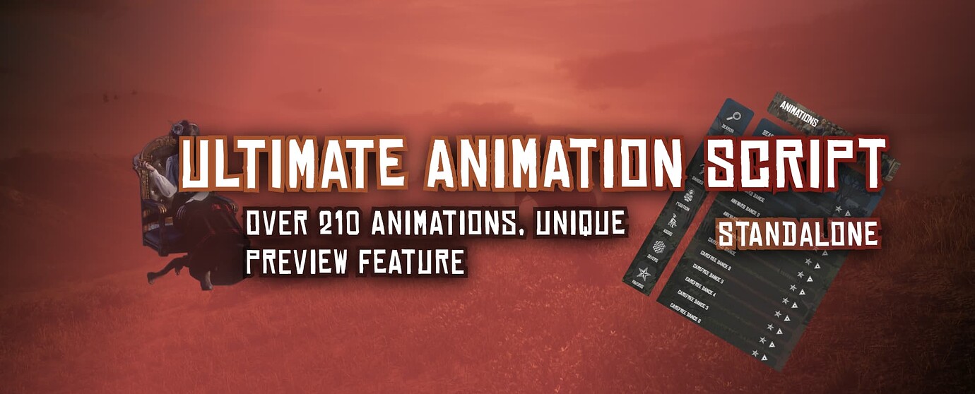 💃 Ultimate Animation Script [STANDALONE] - RedM Releases - Cfx.re Community