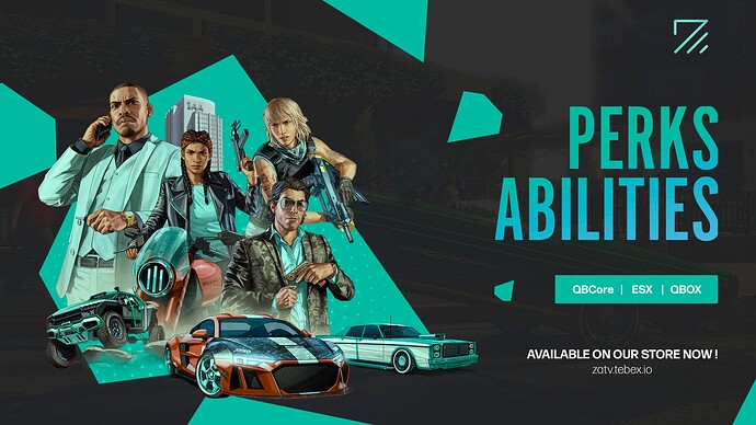 [QBCore/ESX] Advanced Perk System | Custom Skill Trees & Specializations Thumbnail