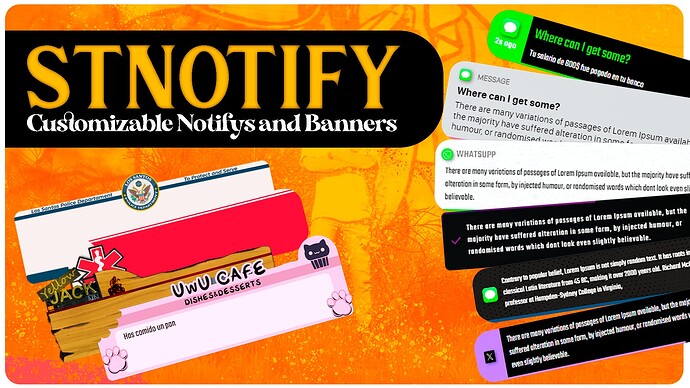 stNotify | NOTIFICATION and JOB BANNERS Fivem Script [ESX/QB/Standalone] Thumbnail