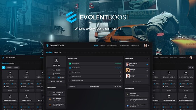 [PAID] Evolent Advanced Boosting System [ESX, QB, QBX, OX, Standalone] Thumbnail