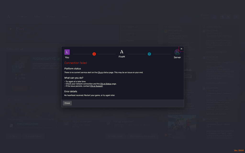 I can not connect to fivem - FiveM Client Support - Cfx Forum