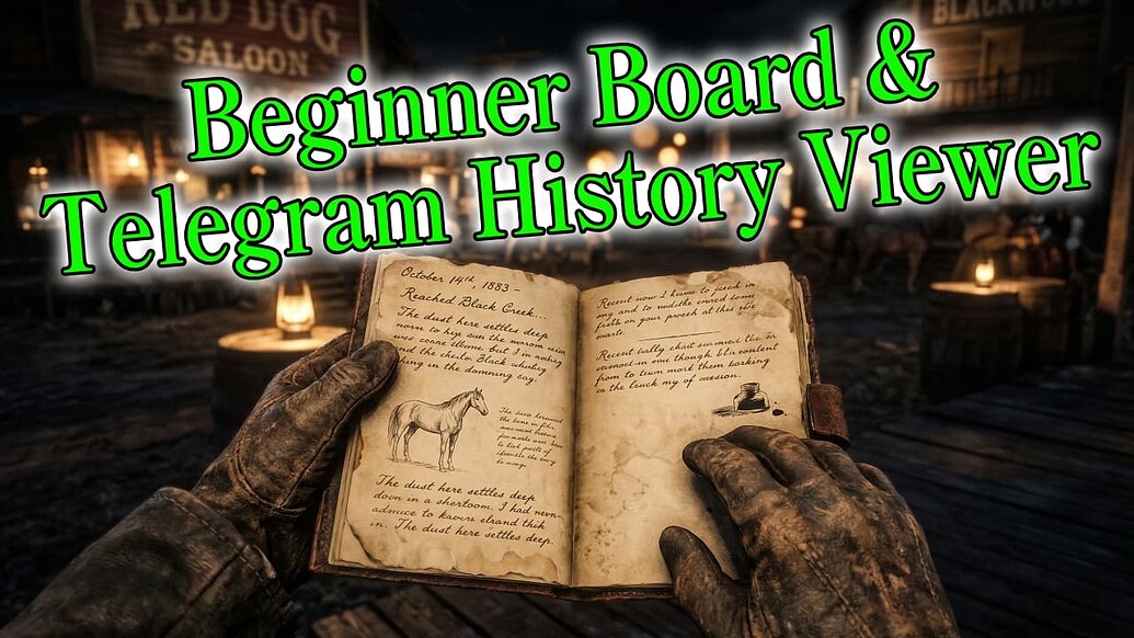 [OpenSource] Ren Beginner Board & Telegram History Viewer | RedM VORP ...