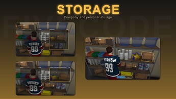 FiveM Burger Shot Job - Storage - Compady and personal stashes