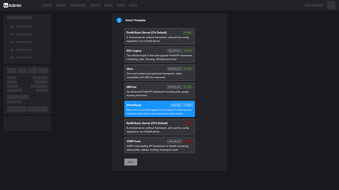 TxAdmin Dashboard -Configure Server (3)