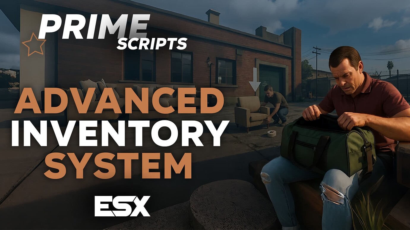 [ESX] primeInventory - NativeUI Inventory (Placeable Items, Bags ...