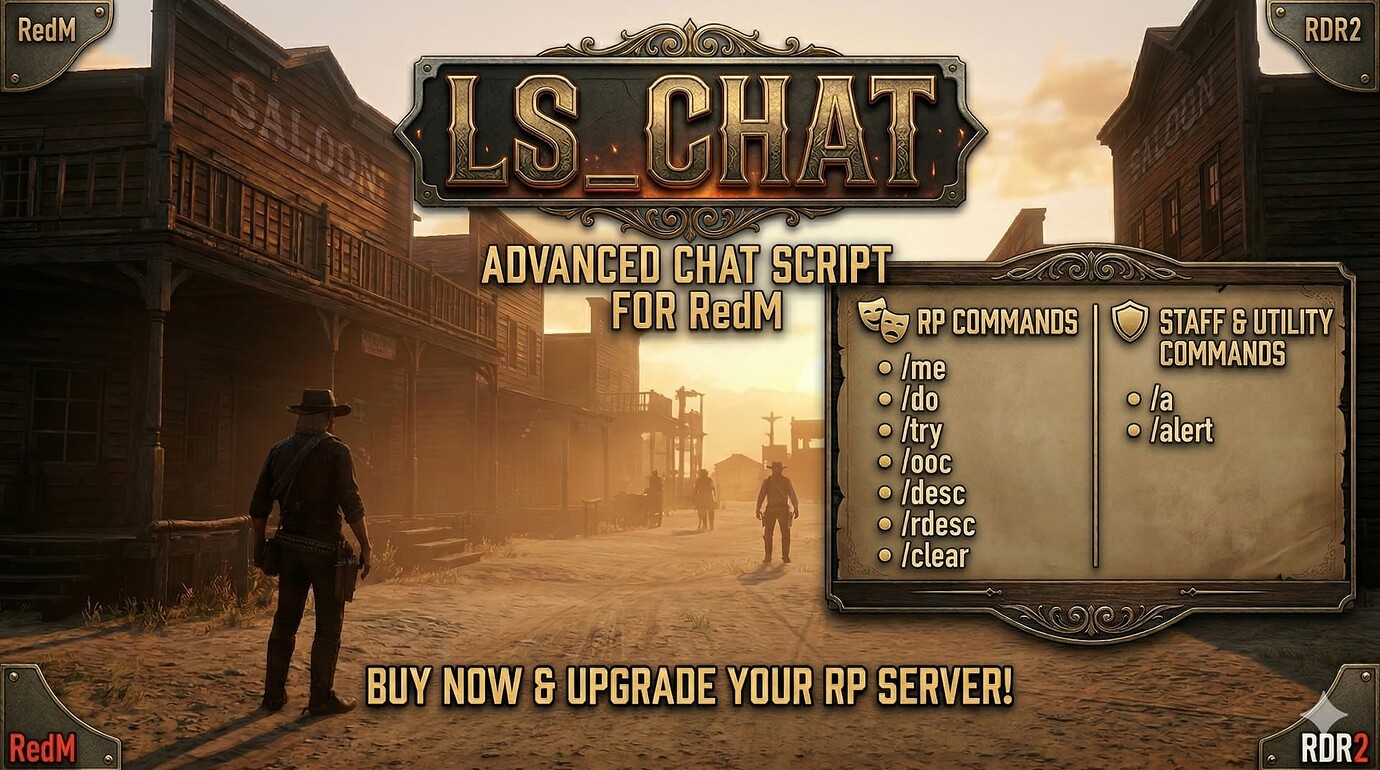 LS_Chat – Premium RP Chat System for RedM [VORP/RSG] - RedM Releases ...