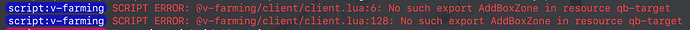Error in F8 console