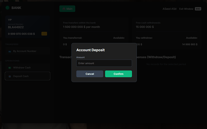 [QB] nlp-banking | Modern Banking System | Monthly Limits | Advanced UI 3