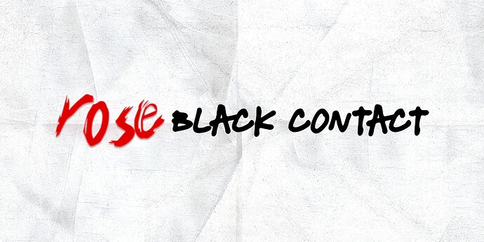 [FREE] [QB|ESX|OX] ROSE Black Contact Thumbnail