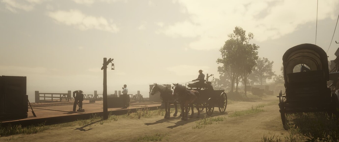 Western Wilds gameplay - frontier town