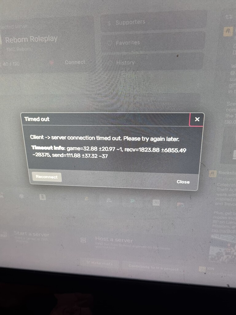 Client server time out - FiveM Client Support - Cfx Forum