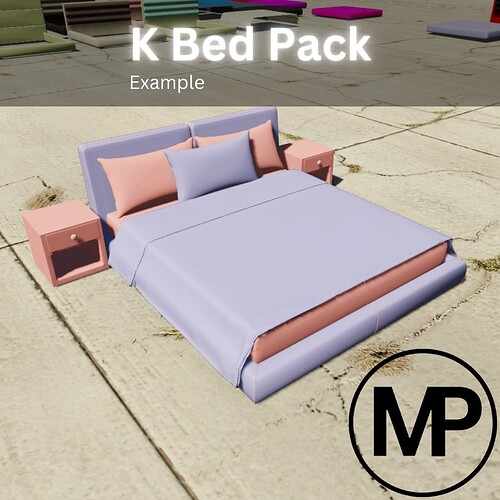 [UPDATED] King Size Bed Pack | 140 Props thumbnail 2