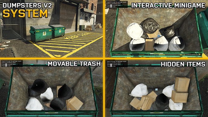 [Paid] [System] Dumpsters V2 Thumbnail
