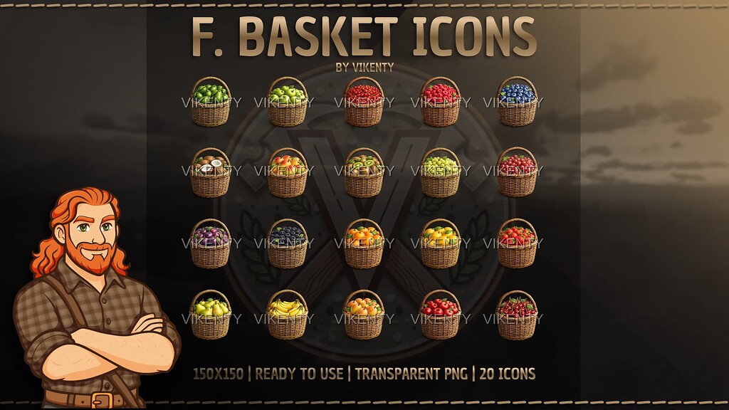 [ICONS] - Fruit Basket Icons x20 | 01 - RedM Releases - Cfx Forum