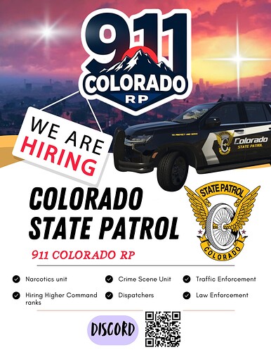 Colorado State Patrol Promo Flyer