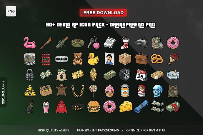 free-demo-pack-50-icons-grid-preview-transparent-png
