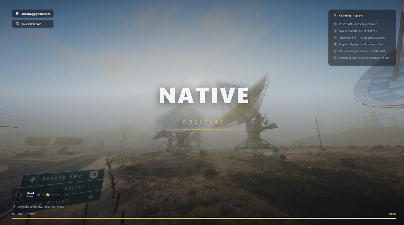 [Free] ns-loadingscreen 🎬 — A Modern Loading Screen for Your FiveM Server