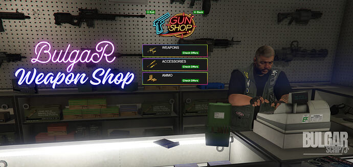 BulgaR Weapon Shop [ESX] & [QBCore]