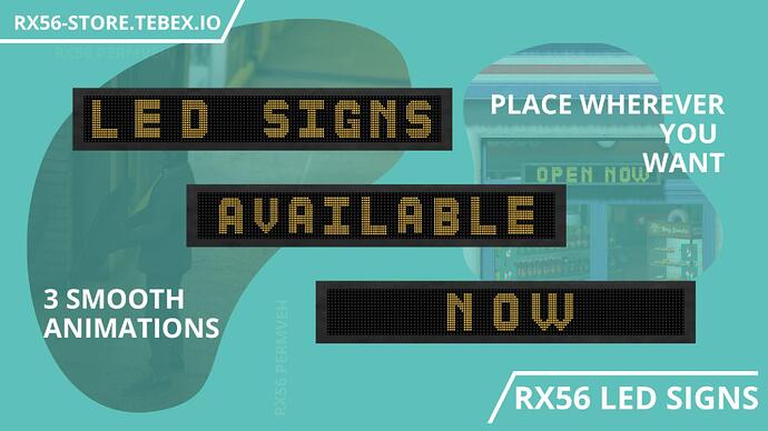 RX56 LED SIGNS-Cover