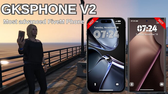 [ESX/QB/QBX/STANDALONE] GKS PHONE v2 - Advanced Phone Thumbnail