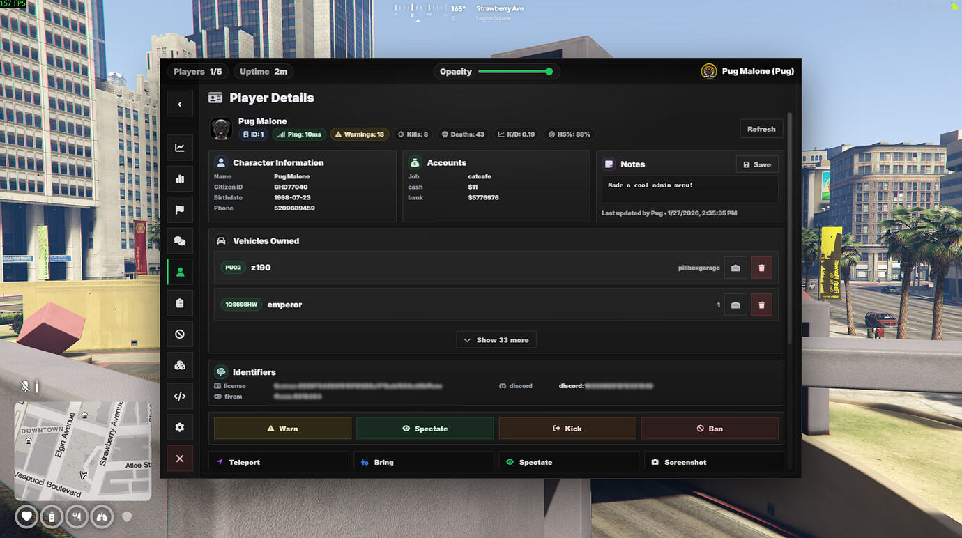 Admin Menu [QBOX] [ESX] [QBCore] - FiveM Releases - Cfx.re Community