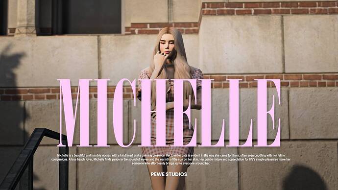 Michelle - Add On Custom Female Ped FiveM Thumbnail