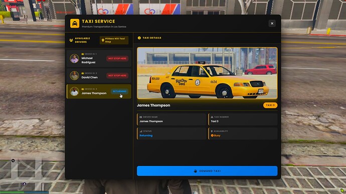 RD Taxi V1.0 - 高级 AI NPC 出租车服务系统