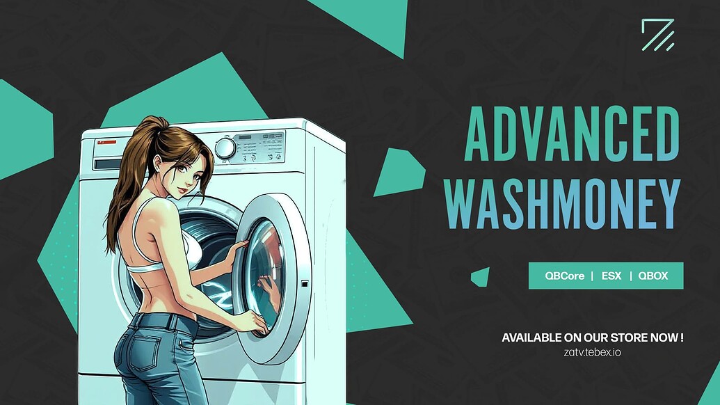 [QBCore / ESX ] Advanced Money Wash + UI - FiveM Releases - Cfx Forum