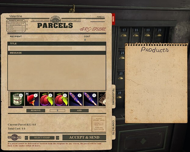 [PAID] TP Mailbox (Telegrams & Parcels) - RedM Releases - Cfx Forum