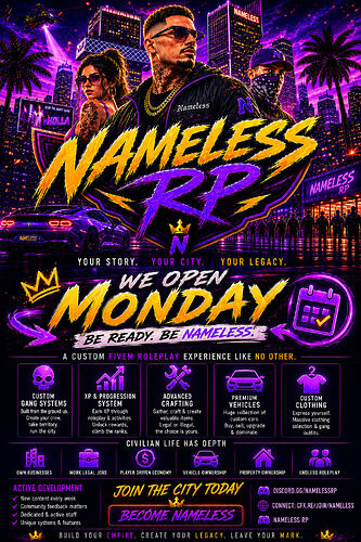 NamelessRP server promor 2