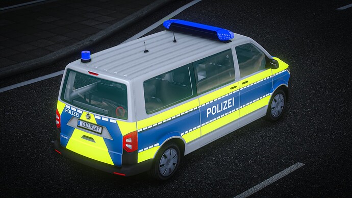 [ELS] Sporetranser German Police Van thumbnail 3