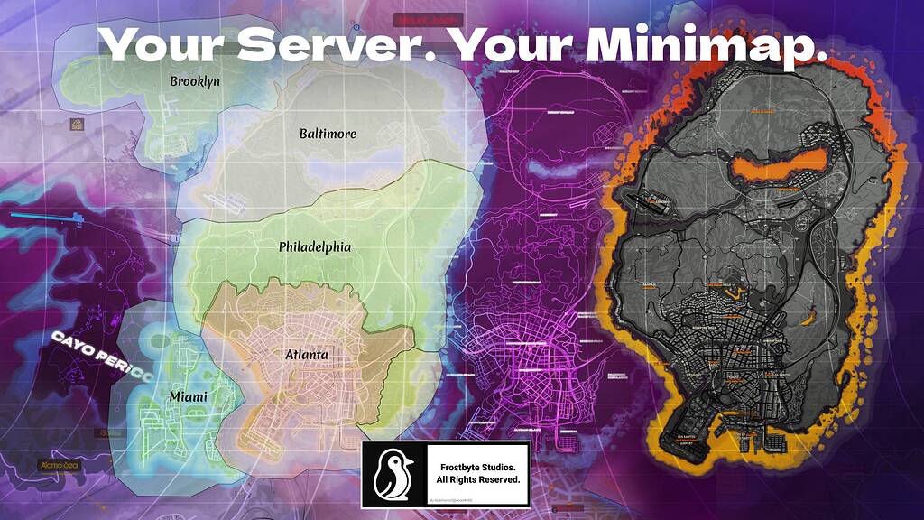 🚨🗺️ Custom FiveM Minimap Commissions | Clean RP Maps • Atlas, Neon ...