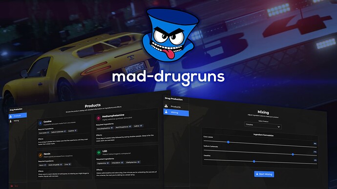 📦 mad-drugruns | Drug Manufacturing & Trafficking Thumbnail