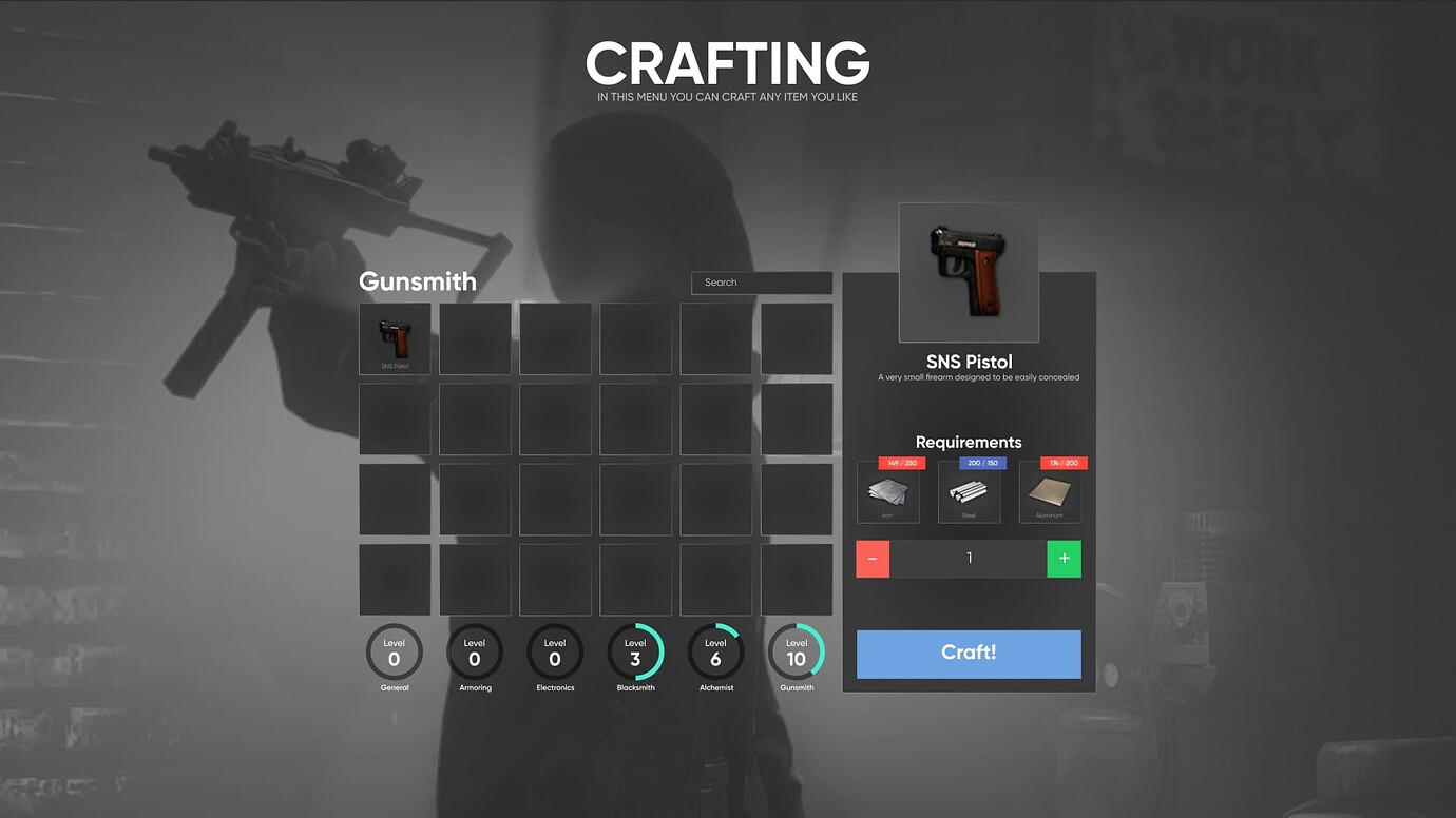 [QBCore] Crafting System v2 - Advanced crafting system with experience ...