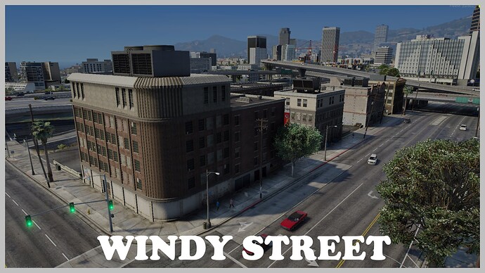 Windy Street | FiveM custom map + MLO's (3x staircase, apartments and 1x pizzeria) Thumbnail