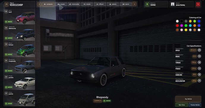 [QB/ESX/QBOX] Vehicleshop V2 (Car - Boat - Aiprlane) thumbnail 2