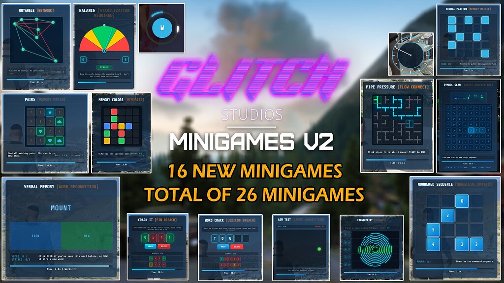Glitch Minigames v2 [STANDALONE] - FiveM Releases - Cfx Forum