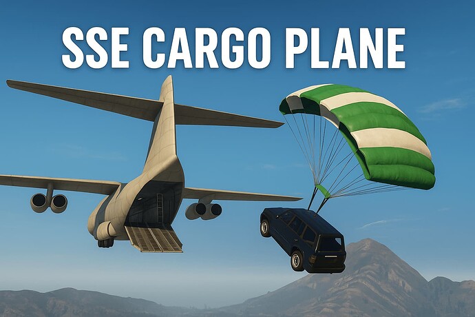 Air Vehicle Transport & Parachute Vehicle Drop - SSE Cargo Plane [ESX/QBCore] Thumbnail