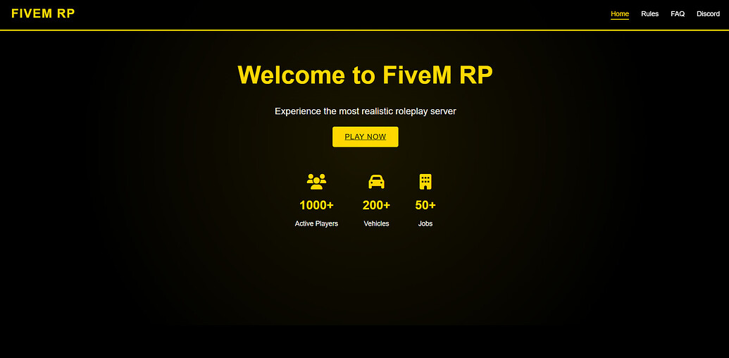 SirRezi_Website – Modern Server Website Template for FiveM v2 [Free ...