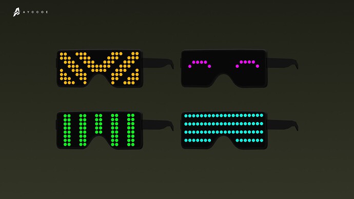 LED Glasses (MP FM) thumbnail 3