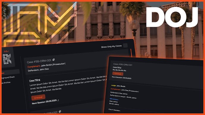 BK DOJ - The Ultimate Court & Department of Justice System for FiveM [ESX/QB/QBOX] Thumbnail