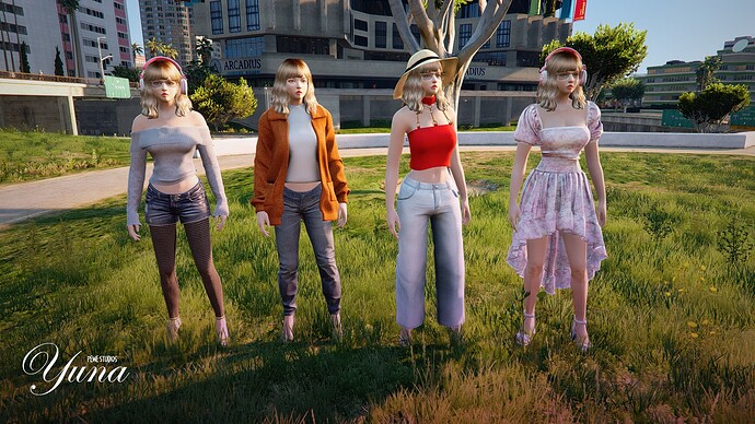 YUNA CUSTOM PED MODS FIVEM PREVIEW