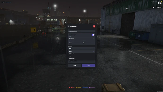 Creating stash