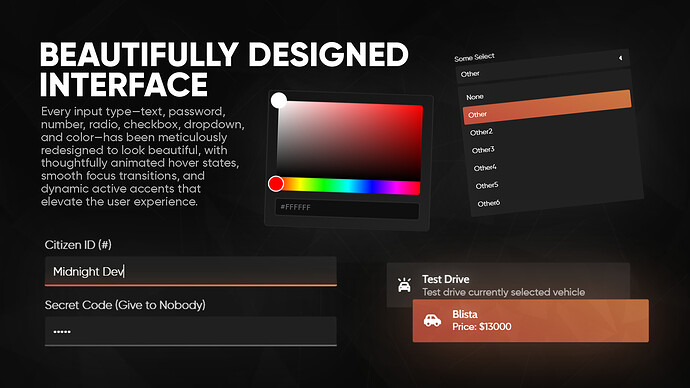 QB Menu/Input Overhaul [QBCore] | Midnight Menu Package V2 thumbnail 3