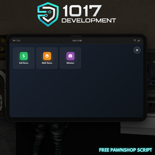 [FREE] Pawnshop Script + FREE MLO | 1017 Development 2