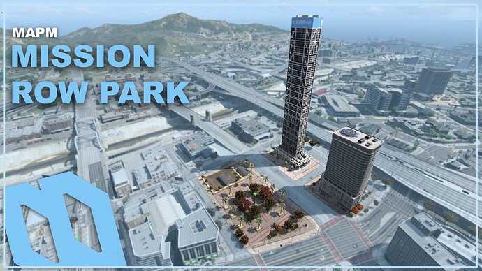 FiveM Maps | MAPM Mission Row Park FiveM GTA 5 RP Exterior Thumbnail