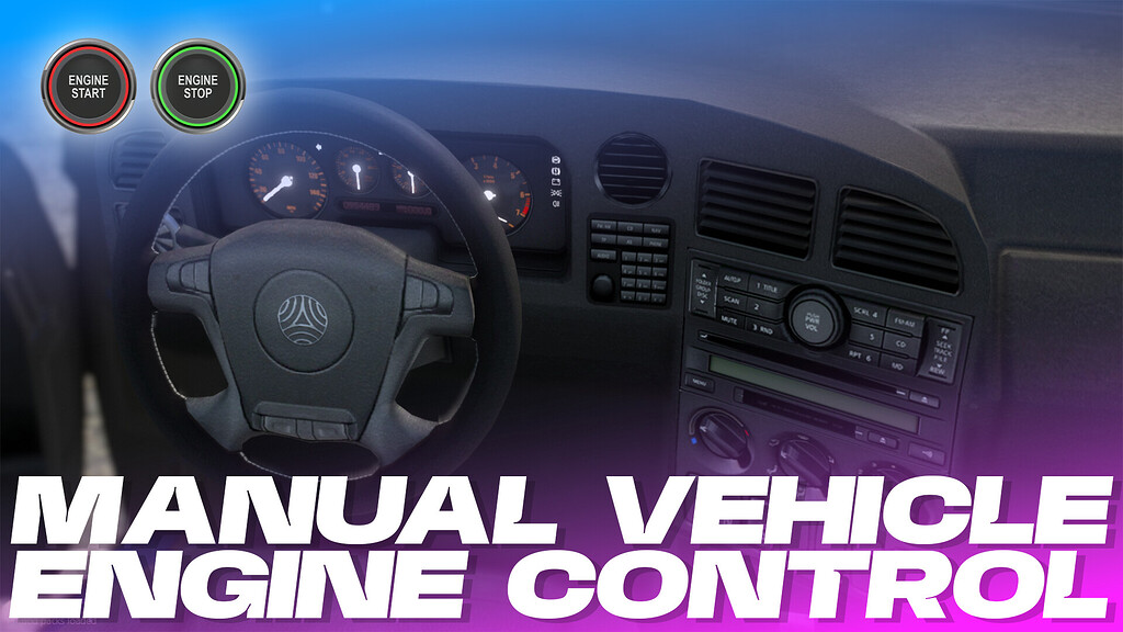 [免费]FiveM手动车辆发动机控制脚本-FiveM插件网