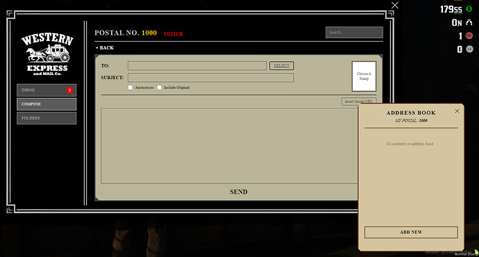 Composing mail and address book